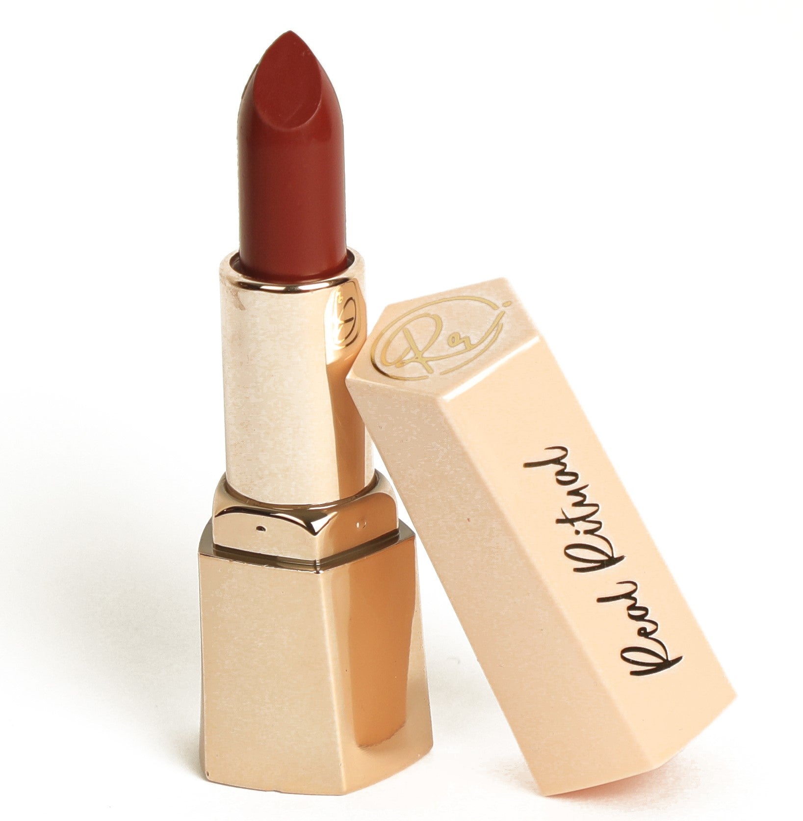 Dhara with Brookie (Terracotta brown lipstick with deep brown gloss)
