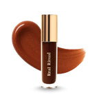 Dhara with Brookie (Terracotta brown lipstick with deep brown gloss)