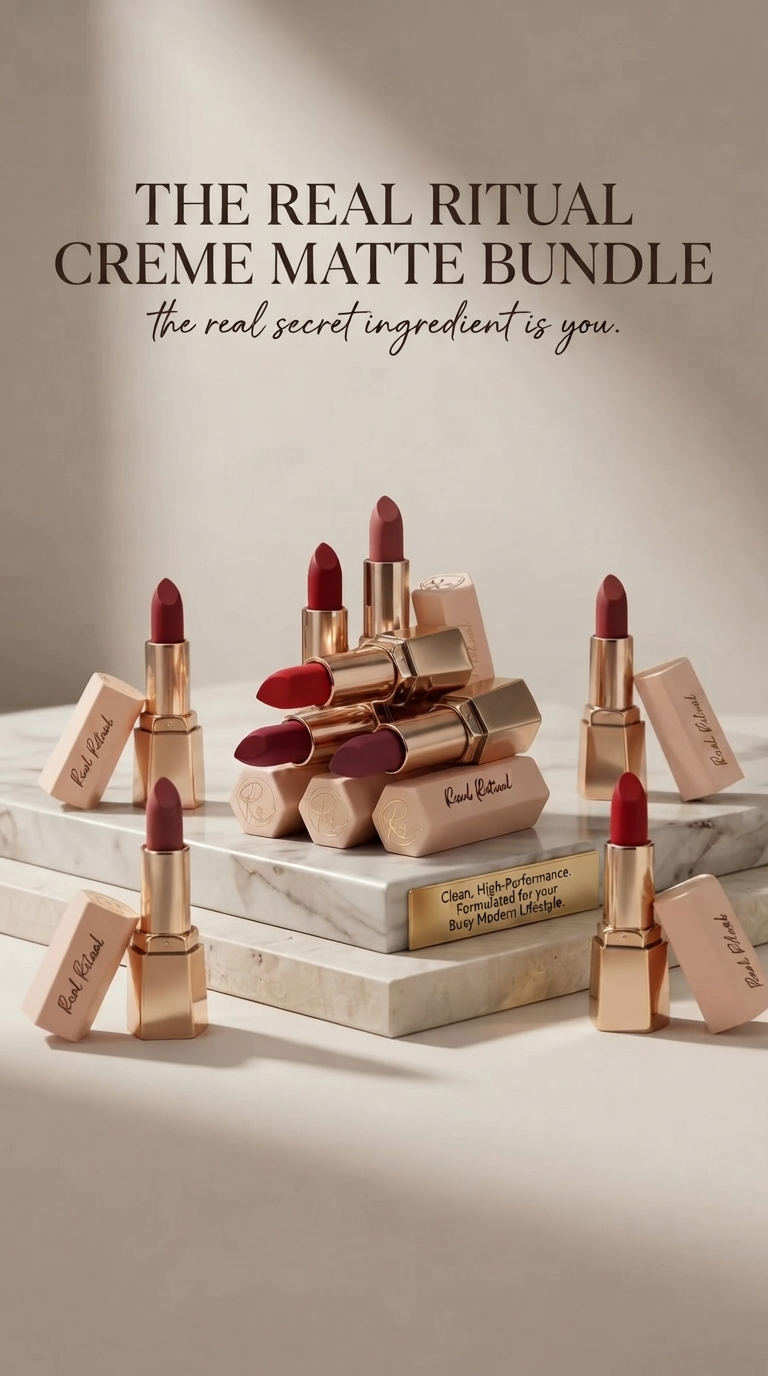 6-Pack Lipstick Bundle Combo Crème Matte Lipstick (Choose Any 6 at ₹1499)