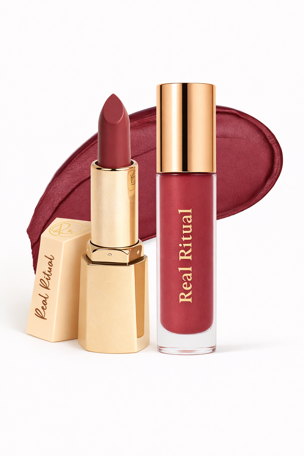 ILana with Rose Veil (Lipstick Combo)